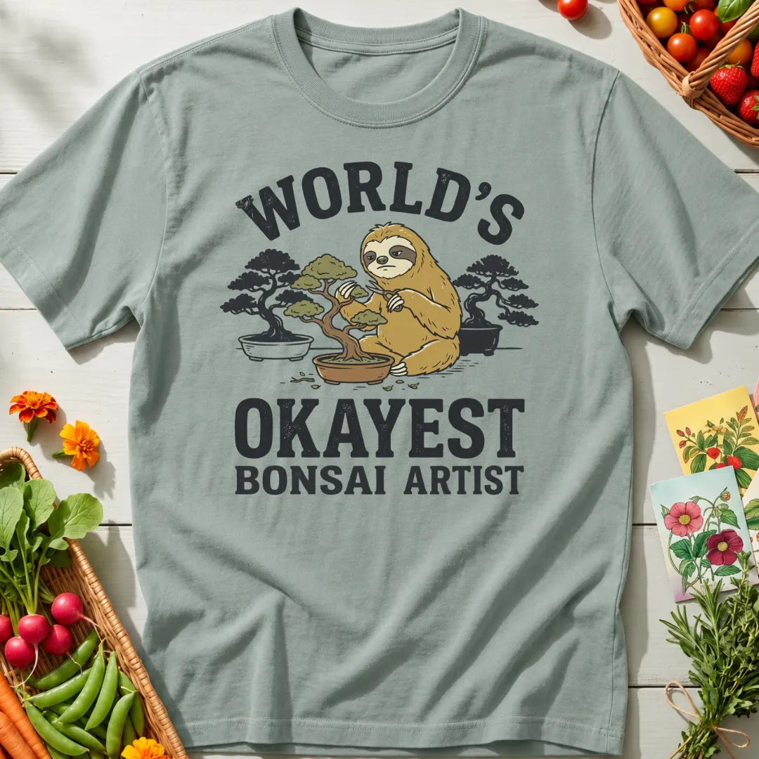 Okayest Bonsai Sloth T-Shirt