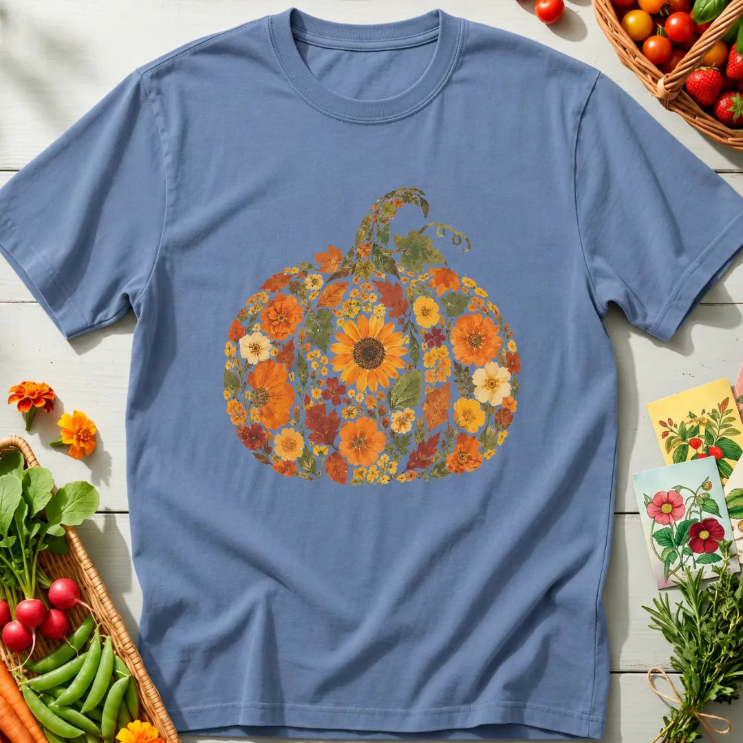 Floral Pumpkin T-Shirt