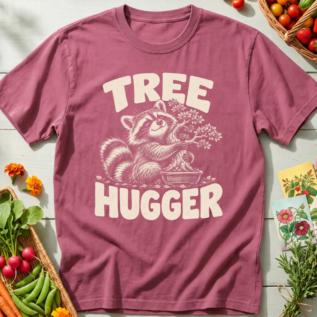 Bonsai Raccoon Hugger T-Shirt