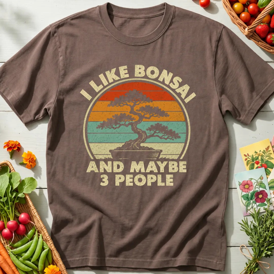 Bonsai And Three People T-Shirt