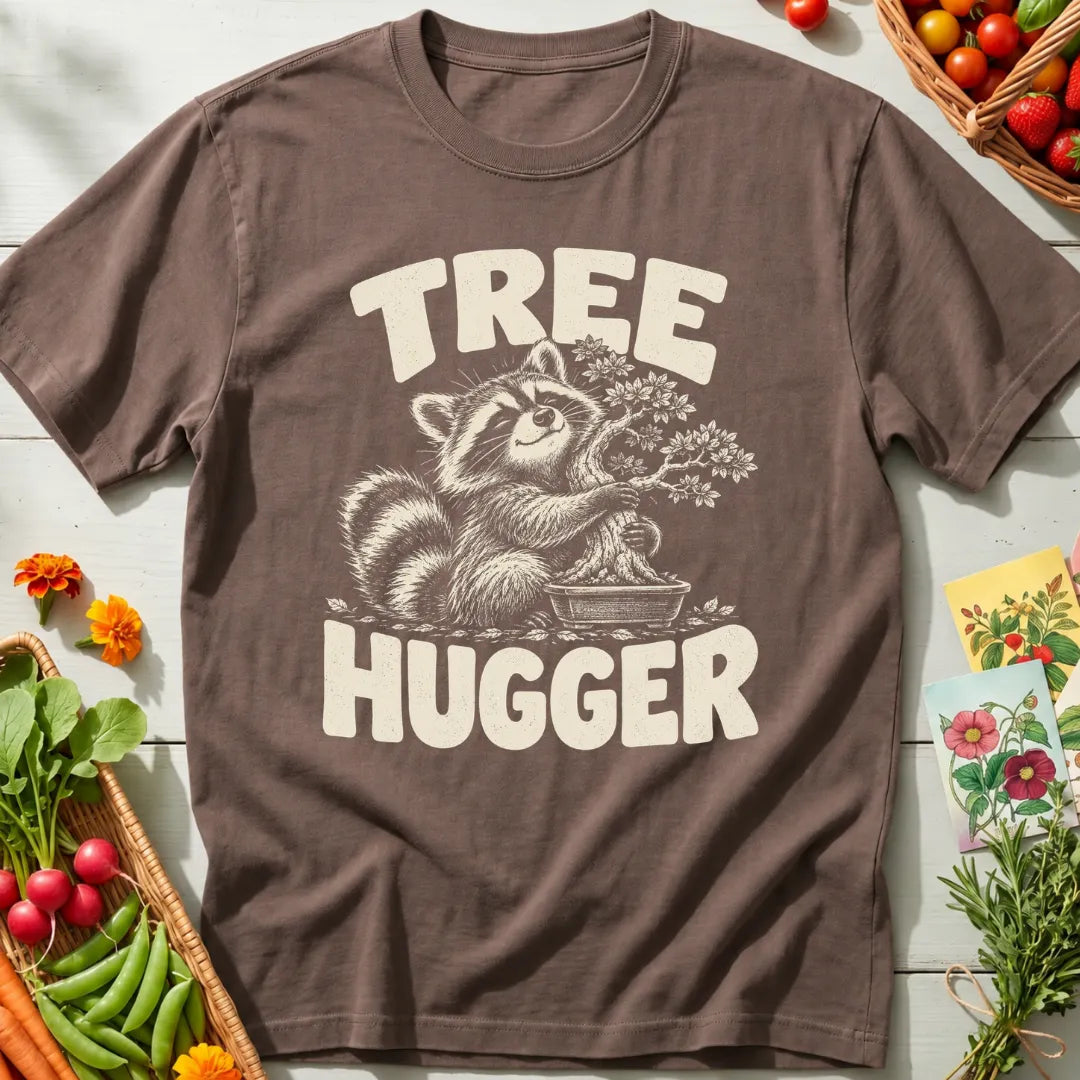 Bonsai Raccoon Hugger T-Shirt