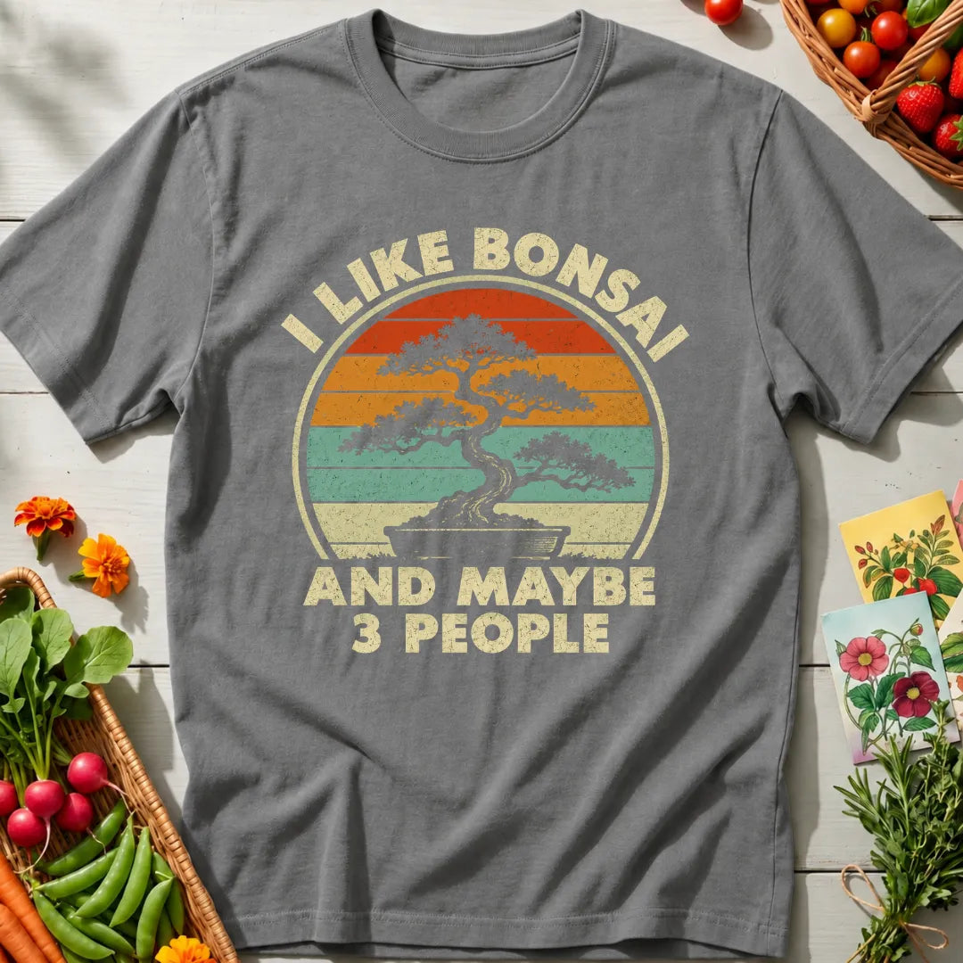 Bonsai And Three People T-Shirt