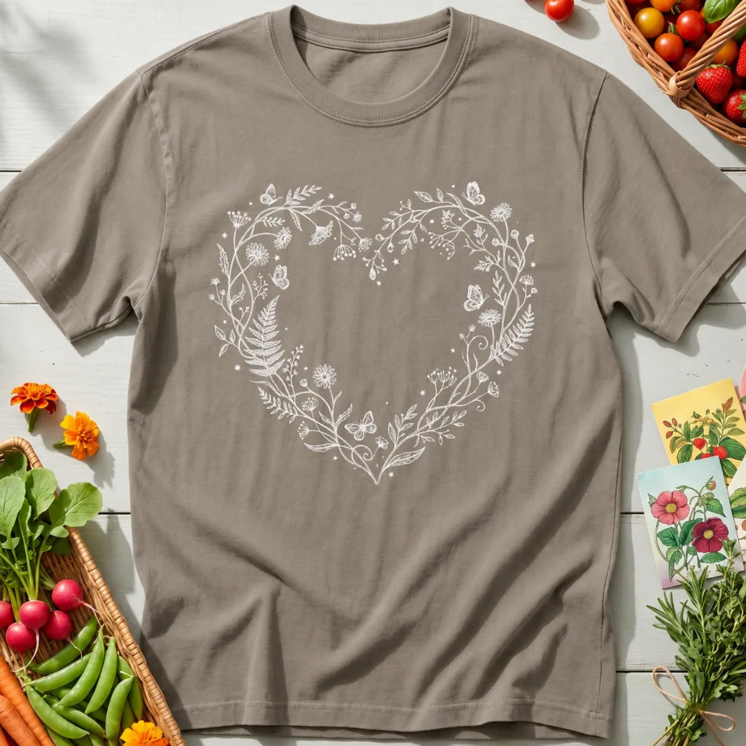 Floral Heart T-Shirt