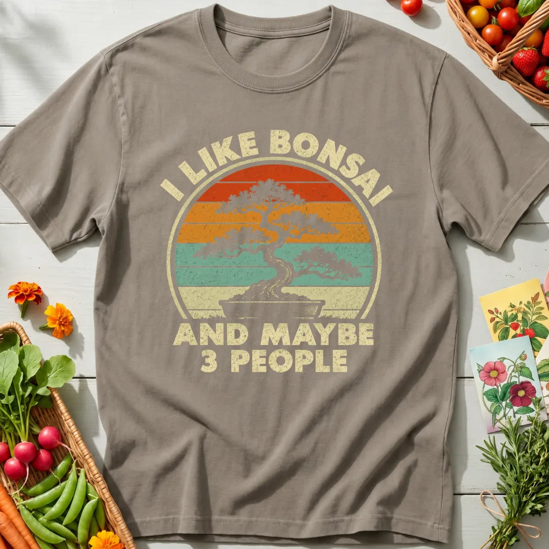 Bonsai And Three People T-Shirt