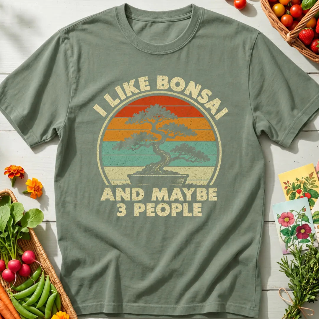 Bonsai And Three People T-Shirt