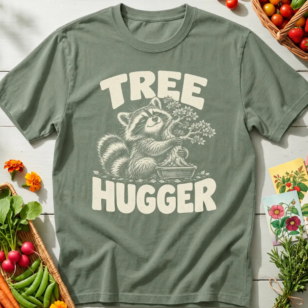 Bonsai Raccoon Hugger T-Shirt