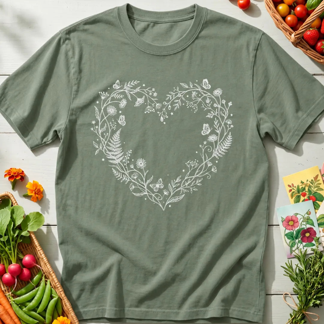 Floral Heart T-Shirt
