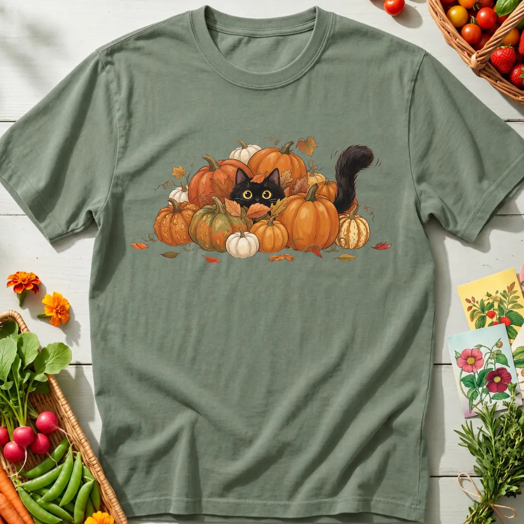 Pumpkin Patch Cat T-Shirt