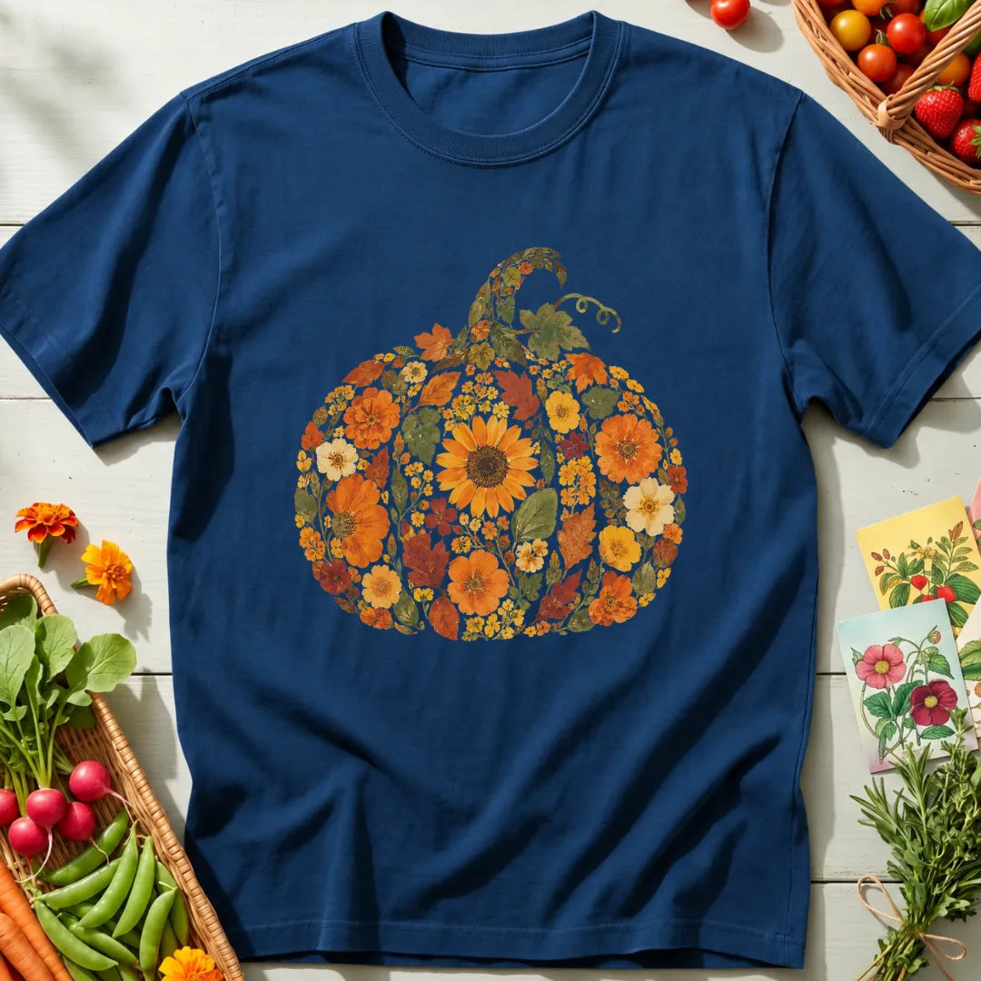 Floral Pumpkin T-Shirt