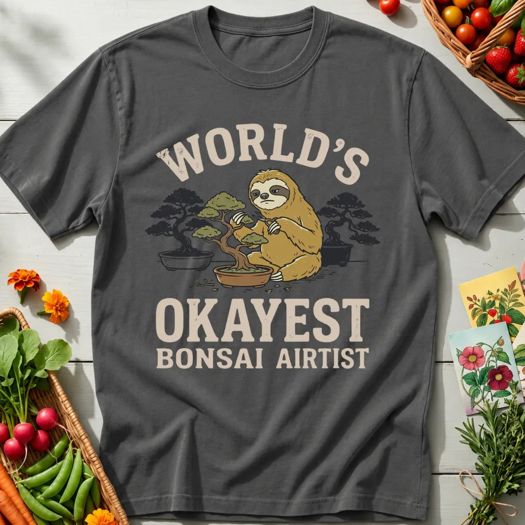 Okayest Bonsai Sloth T-Shirt