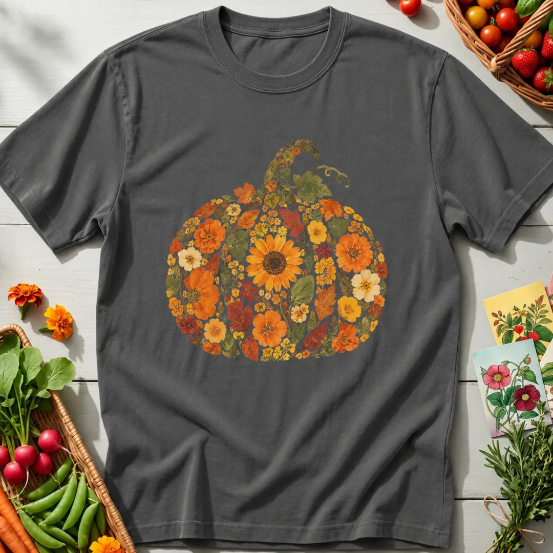 Floral Pumpkin T-Shirt