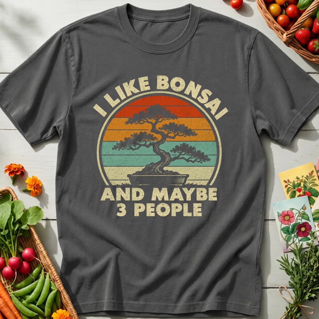 Bonsai And Three People T-Shirt
