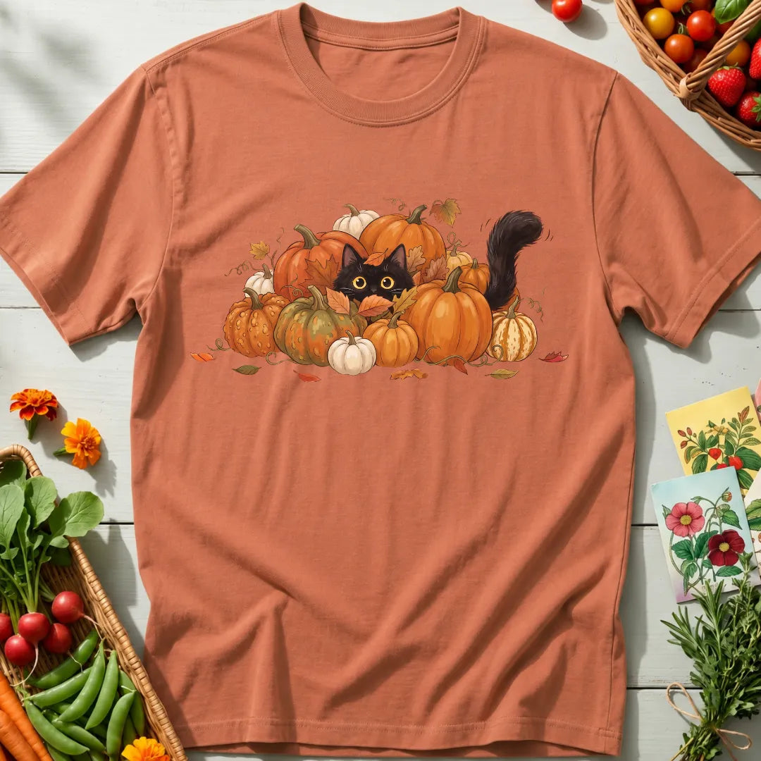 Pumpkin Patch Cat T-Shirt