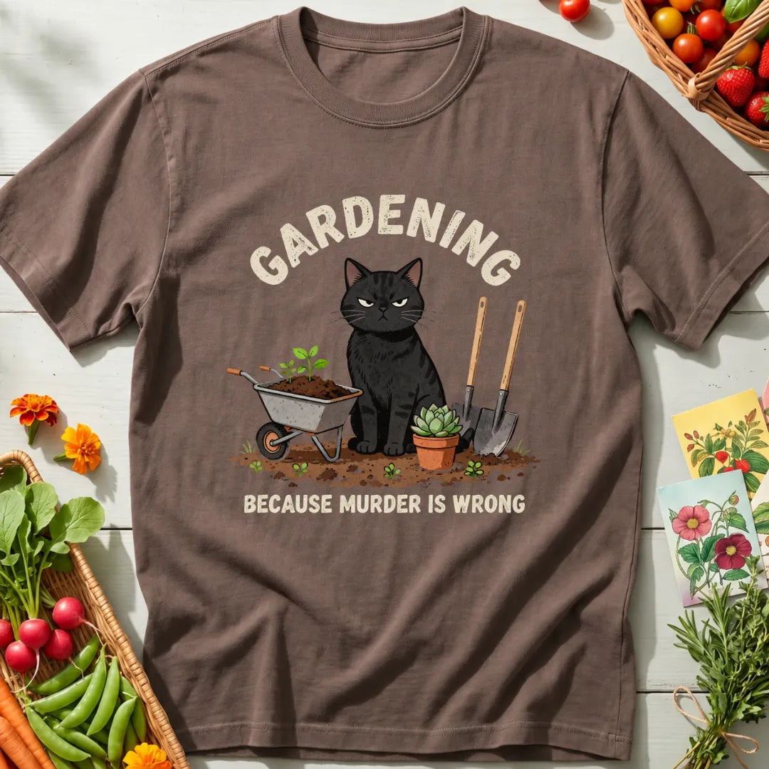 Gardening Murder T-Shirt