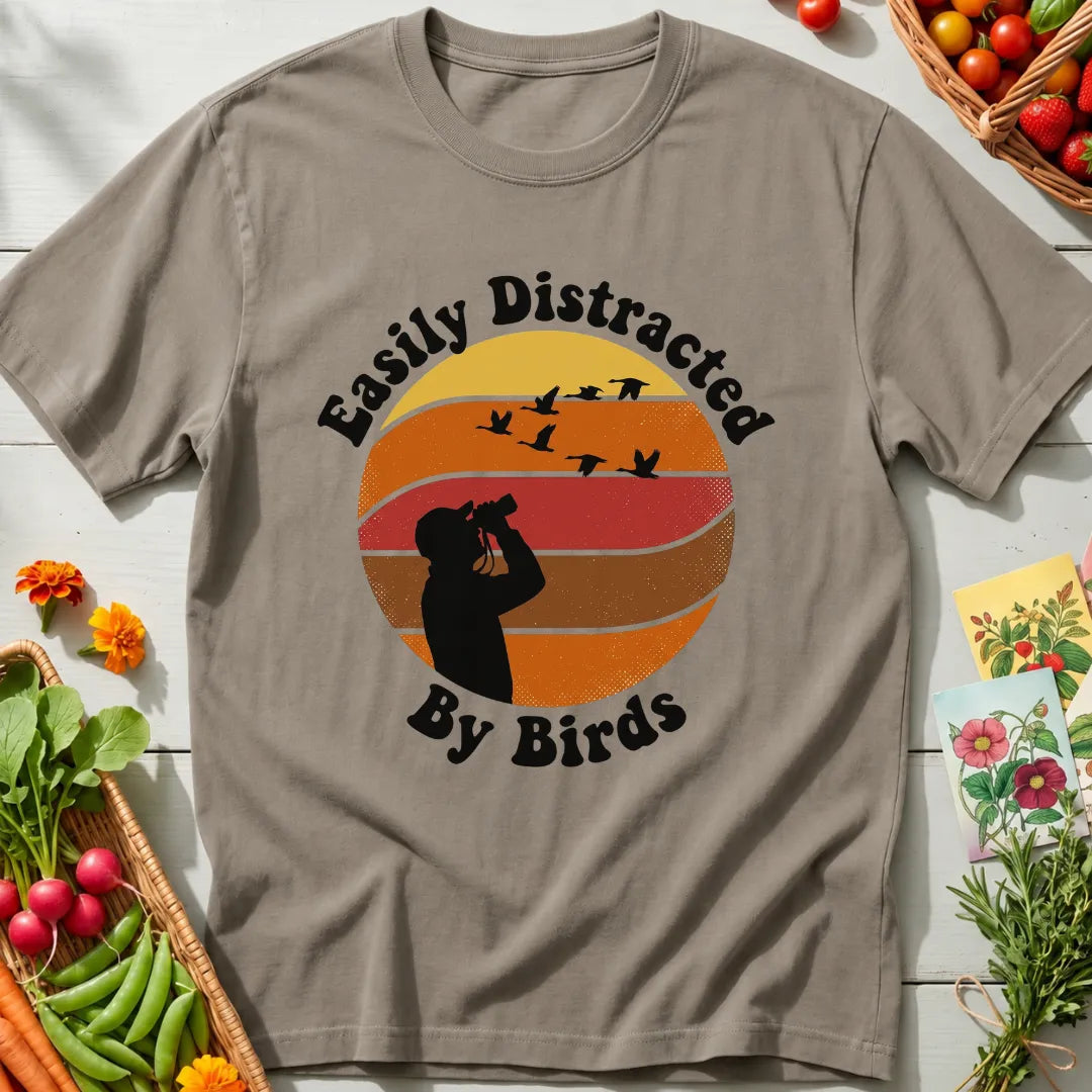 Easily Distracted By Birds T-Shirt