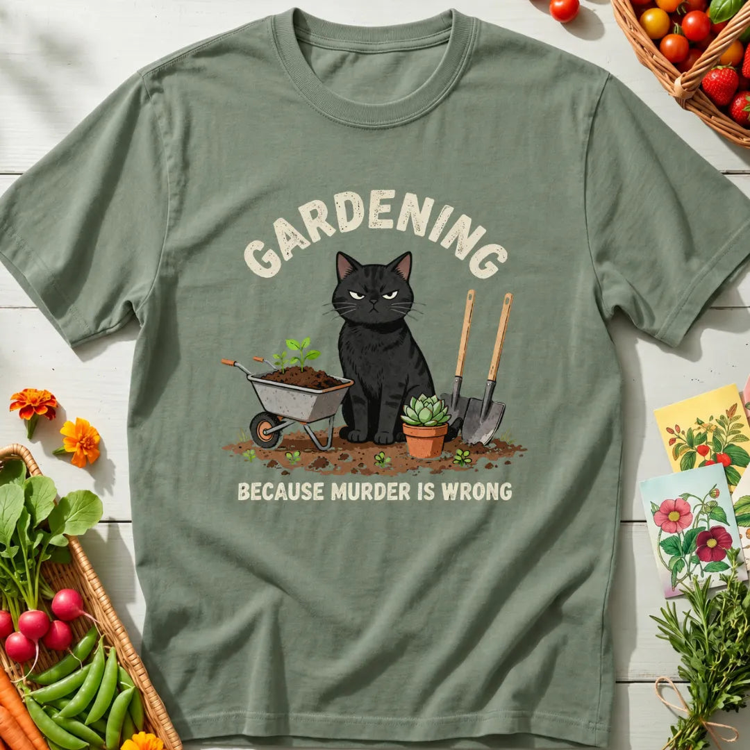 Gardening Murder T-Shirt
