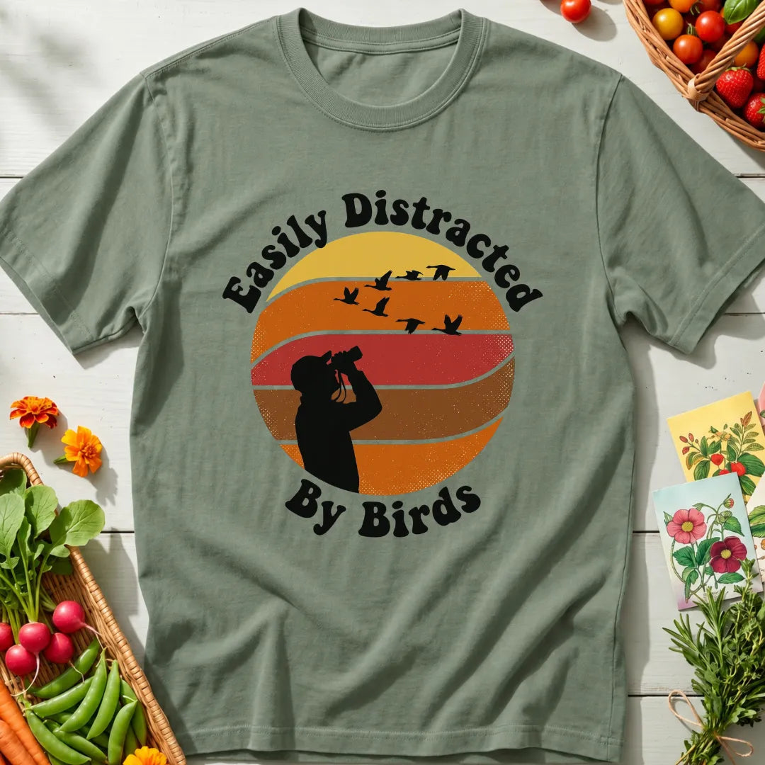 Easily Distracted By Birds T-Shirt