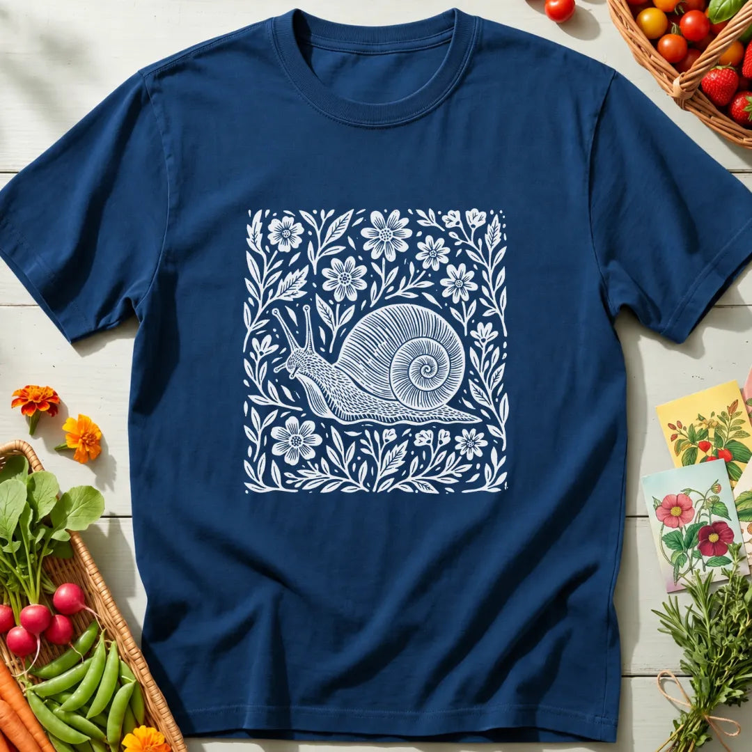 Floral Snail T-Shirt