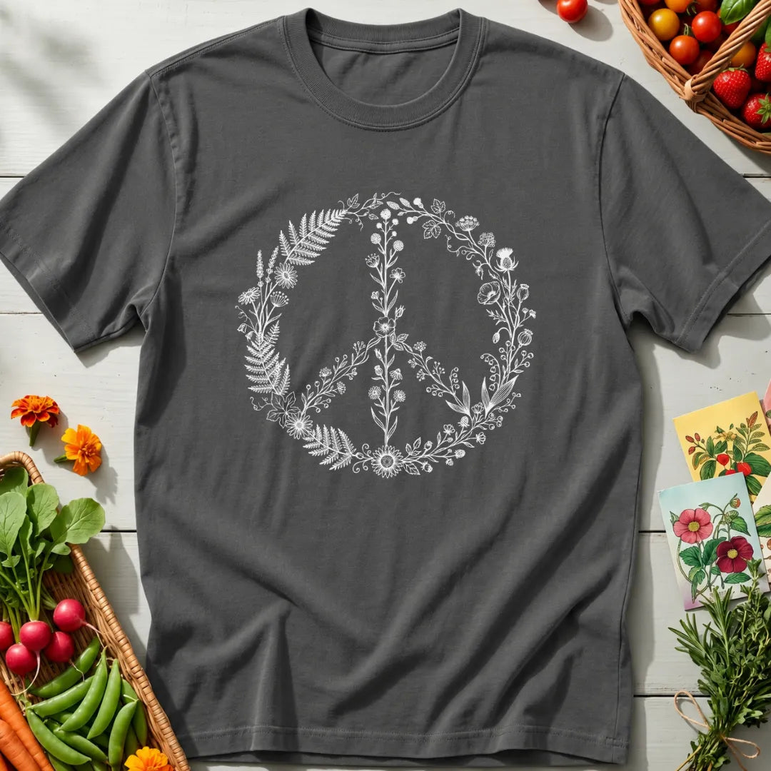Floral Peace Sign T-Shirt